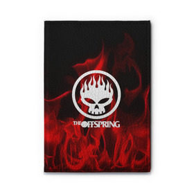 Обложка для автодокументов с принтом The Offspring в Тюмени, натуральная кожа |  размер 19,9*13 см; внутри 4 больших “конверта” для документов и один маленький отдел — туда идеально встанут права | punk | rock | the offspring | альтернативный хип хоп | группа | инди поп | музыка | музыкальное произведение | ноты | огонь | панк | регги | рок | синти поп