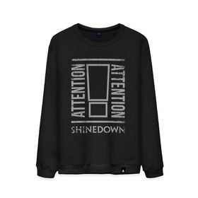 Мужской свитшот хлопок с принтом Attention Attention Shinedown в Тюмени, 100% хлопок |  | shinedown