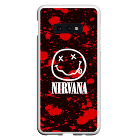 Чехол для Samsung S10E с принтом NIRVANA в Тюмени, Силикон | Область печати: задняя сторона чехла, без боковых панелей | nirvana | punk | rock | альтернативный хип хоп | группа | инди поп | музыка | музыкальное произведение | ноты | панк | регги | рок | синти поп