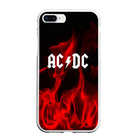 Чехол для iPhone 7Plus/8 Plus матовый с принтом AC DC в Тюмени, Силикон | Область печати: задняя сторона чехла, без боковых панелей | ac dc | punk | rock | альтернативный хип хоп | группа | инди поп | музыка | музыкальное произведение | ноты | панк | регги | рок | синти поп