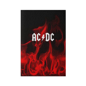 Обложка для паспорта матовая кожа с принтом AC DC в Тюмени, натуральная матовая кожа | размер 19,3 х 13,7 см; прозрачные пластиковые крепления | ac dc | punk | rock | альтернативный хип хоп | группа | инди поп | музыка | музыкальное произведение | ноты | панк | регги | рок | синти поп