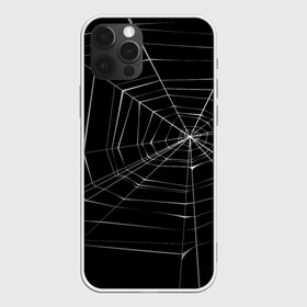 Чехол для iPhone 12 Pro Max с принтом Паутина в Тюмени, Силикон |  | паук | сеть | черный