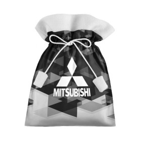 Подарочный 3D мешок с принтом Mitsubishi sport geometry в Тюмени, 100% полиэстер | Размер: 29*39 см |  машина | марка | митсубиси