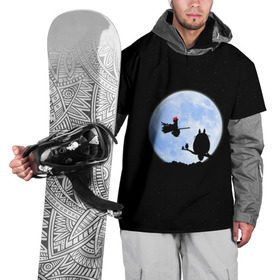 Накидка на куртку 3D с принтом Totoro and the moon в Тюмени, 100% полиэстер |  | anime | moon | myneighbortotoro | night | stars | totoro | аниме | звезды | канта | кодомо | котобус | кусакабэ | луна | мэй | ночь | сусуватари | тацуо | тоторо | хаяомиядзаки | ясуко