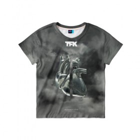 Детская футболка 3D с принтом TFK Incomplete в Тюмени, 100% гипоаллергенный полиэфир | прямой крой, круглый вырез горловины, длина до линии бедер, чуть спущенное плечо, ткань немного тянется | tfk | thousand foot krutch