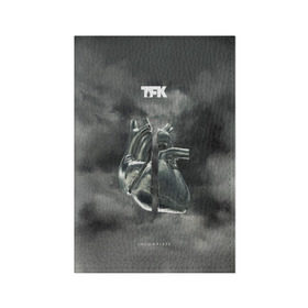 Обложка для паспорта матовая кожа с принтом TFK Incomplete в Тюмени, натуральная матовая кожа | размер 19,3 х 13,7 см; прозрачные пластиковые крепления | tfk | thousand foot krutch