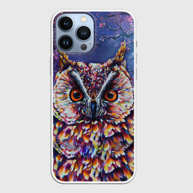 Чехол для iPhone 13 Pro Max с принтом Сова в Тюмени,  |  | art | bird | forest | night | owl | owls | tree | wood | арт | дерево | лес | ночь | птица | птицы | сова | совы