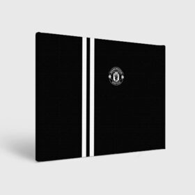 Холст прямоугольный с принтом Manchester United Black&White в Тюмени, 100% ПВХ |  | Тематика изображения на принте: england | football | logo | manchester united | sport | англия | арт | лига | лого | манчестер юнайтед | спорт | текстура | фк | футбол | футбольный клуб | эмблема