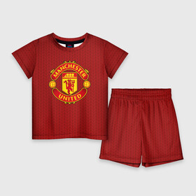 Детский костюм с шортами 3D с принтом Manchester United Knitted в Тюмени,  |  | england | football | logo | manchester united | pattern | sport | англия | арт | вязаный | лига | лого | манчестер юнайтед | переплет | свитер | спорт | текстура | узор | фк | футбол | футбольный клуб | эмблема