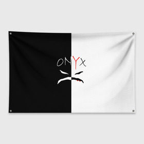Флаг-баннер с принтом ONYX в Тюмени, 100% полиэстер | размер 67 х 109 см, плотность ткани — 95 г/м2; по краям флага есть четыре люверса для крепления | onyx | американская группа | группа | музыка | надпись | хип хоп