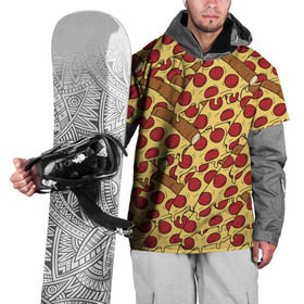 Накидка на куртку 3D с принтом Pizza в Тюмени, 100% полиэстер |  | cheese | fast food | food | junk food | pizza | еда | пицца | сыр | фастфут