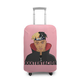 Чехол для чемодана 3D с принтом XXXtentacion (1) в Тюмени, 86% полиэфир, 14% спандекс | двустороннее нанесение принта, прорези для ручек и колес | 17 | art | look at me | moonlight | rap | revenge | tentacion | xxx | xxxtentacion