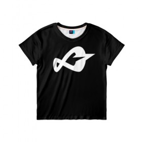 Детская футболка 3D с принтом Логотип Инфинита в Тюмени, 100% гипоаллергенный полиэфир | прямой крой, круглый вырез горловины, длина до линии бедер, чуть спущенное плечо, ткань немного тянется | 