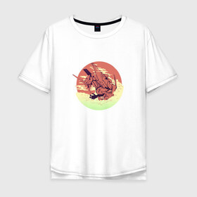 Мужская футболка хлопок Oversize с принтом Neon Genesis Evangelion в Тюмени, 100% хлопок | свободный крой, круглый ворот, “спинка” длиннее передней части | Тематика изображения на принте: евангелион
