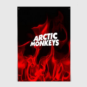 Постер с принтом Arctic Monkeys в Тюмени, 100% бумага
 | бумага, плотность 150 мг. Матовая, но за счет высокого коэффициента гладкости имеет небольшой блеск и дает на свету блики, но в отличии от глянцевой бумаги не покрыта лаком | 