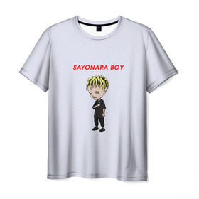 Мужская футболка 3D с принтом Sayonaraboy в Тюмени, 100% полиэфир | прямой крой, круглый вырез горловины, длина до линии бедер | Тематика изображения на принте: 