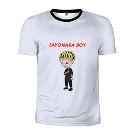 Мужская футболка 3D спортивная с принтом Sayonaraboy в Тюмени, 100% полиэстер с улучшенными характеристиками | приталенный силуэт, круглая горловина, широкие плечи, сужается к линии бедра | 