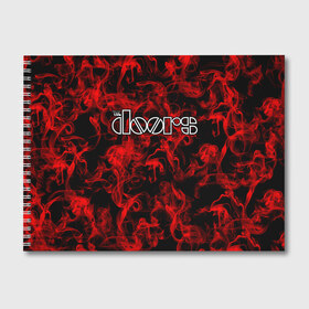 Альбом для рисования с принтом The Doors в Тюмени, 100% бумага
 | матовая бумага, плотность 200 мг. | группа | двери | дорз | дорс | зе дорс