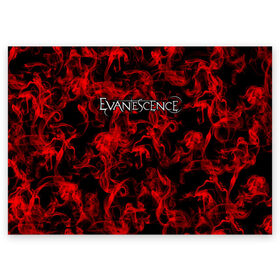 Поздравительная открытка с принтом Evanescence в Тюмени, 100% бумага | плотность бумаги 280 г/м2, матовая, на обратной стороне линовка и место для марки
 | альтернативный | американская | глэм | готик | гранж | группа | метал | модные | музыка | пост | рок | хард