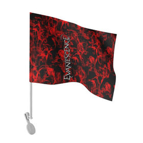 Флаг для автомобиля с принтом Evanescence в Тюмени, 100% полиэстер | Размер: 30*21 см | 