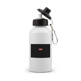 Бутылка спортивная с принтом Элджей в Тюмени, металл | емкость — 500 мл, в комплекте две пластиковые крышки и карабин для крепления | sayonara boy | морген | сайонара | элджей