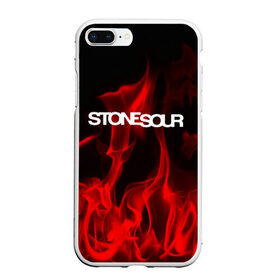 Чехол для iPhone 7Plus/8 Plus матовый с принтом STONE SOUR в Тюмени, Силикон | Область печати: задняя сторона чехла, без боковых панелей | punk | rock | stone sour | альтернативный хип хоп | группа | инди поп | музыка | музыкальное произведение | ноты | панк | регги | рок | синти поп