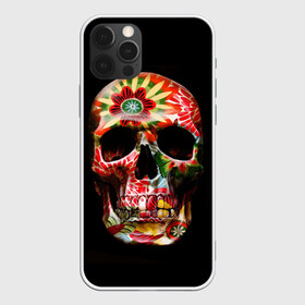 Чехол для iPhone 12 Pro Max с принтом Череп в Тюмени, Силикон |  | зомби | скелет | цветок | цветы | череп