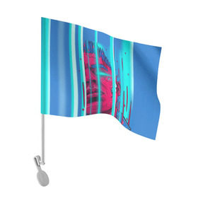 Флаг для автомобиля с принтом Элджей в Тюмени, 100% полиэстер | Размер: 30*21 см | sayonara boy | морген | сайонара | элджей