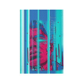 Обложка для паспорта матовая кожа с принтом Элджей в Тюмени, натуральная матовая кожа | размер 19,3 х 13,7 см; прозрачные пластиковые крепления | Тематика изображения на принте: sayonara boy | морген | сайонара | элджей