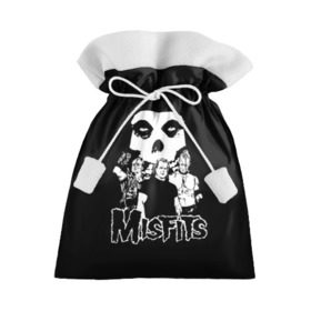 Подарочный 3D мешок с принтом Misfits в Тюмени, 100% полиэстер | Размер: 29*39 см | horror | punk | rock | альтернатива | группа | мисфитс | неприкаянные | панк | рок | хоррор