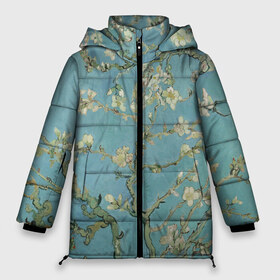Женская зимняя куртка 3D с принтом Ван Гог Цветущие ветки миндаля в Тюмени, верх — 100% полиэстер; подкладка — 100% полиэстер; утеплитель — 100% полиэстер | длина ниже бедра, силуэт Оверсайз. Есть воротник-стойка, отстегивающийся капюшон и ветрозащитная планка. 

Боковые карманы с листочкой на кнопках и внутренний карман на молнии | вангог | винсент | живопись | картина | цветы