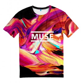 Мужская футболка 3D с принтом MUSE в Тюмени, 100% полиэфир | прямой крой, круглый вырез горловины, длина до линии бедер | muse | punk | rock | альтернативный хип хоп | группа | инди поп | музыка | музыкальное произведение | ноты | панк | регги | рок | синти поп