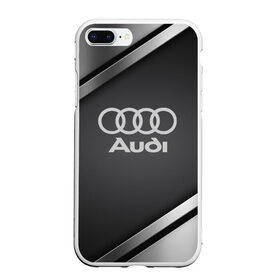 Чехол для iPhone 7Plus/8 Plus матовый с принтом AUDI SPORT в Тюмени, Силикон | Область печати: задняя сторона чехла, без боковых панелей | 