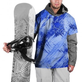 Накидка на куртку 3D с принтом Брызги и полосы-3 в Тюмени, 100% полиэстер |  | Тематика изображения на принте: абстракция | брызги краски | кляксы | полосы | пятна | разводы | синий