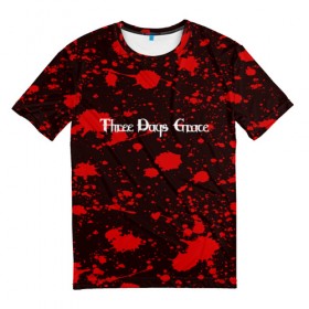 Мужская футболка 3D с принтом Three Days Grace в Тюмени, 100% полиэфир | прямой крой, круглый вырез горловины, длина до линии бедер | punk | rock | three days grace | альтернативный хип хоп | группа | инди поп | музыка | музыкальное произведение | ноты | панк | регги | рок | синти поп