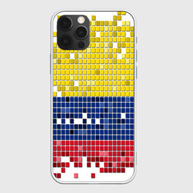 Чехол для iPhone 12 Pro Max с принтом Флаг Колумбии в Тюмени, Силикон |  | пиксельный