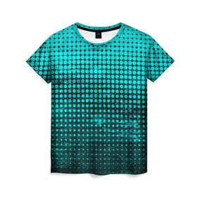 Женская футболка 3D с принтом Digital art в Тюмени, 100% полиэфир ( синтетическое хлопкоподобное полотно) | прямой крой, круглый вырез горловины, длина до линии бедер | абстракция | геометрия | круги | пятна | следы | текстура | фигуры