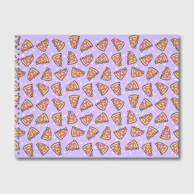 Альбом для рисования с принтом Пицца Мун в Тюмени, 100% бумага
 | матовая бумага, плотность 200 мг. | Тематика изображения на принте: food | pattern | pizza | sailor moon | еда | паттерн | пицца | сейлор мун
