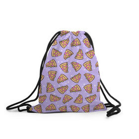 Рюкзак-мешок 3D с принтом Пицца Мун в Тюмени, 100% полиэстер | плотность ткани — 200 г/м2, размер — 35 х 45 см; лямки — толстые шнурки, застежка на шнуровке, без карманов и подкладки | Тематика изображения на принте: food | pattern | pizza | sailor moon | еда | паттерн | пицца | сейлор мун