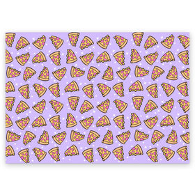 Поздравительная открытка с принтом Пицца Мун в Тюмени, 100% бумага | плотность бумаги 280 г/м2, матовая, на обратной стороне линовка и место для марки
 | food | pattern | pizza | sailor moon | еда | паттерн | пицца | сейлор мун