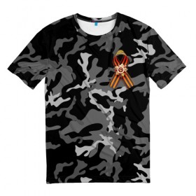 Мужская футболка 3D с принтом Орден Отечественной Войны в Тюмени, 100% полиэфир | прямой крой, круглый вырез горловины, длина до линии бедер | 