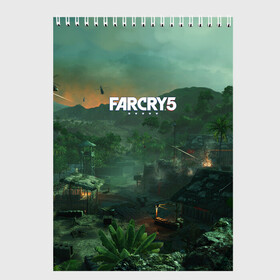 Скетчбук с принтом Far Cry Vietnam в Тюмени, 100% бумага
 | 48 листов, плотность листов — 100 г/м2, плотность картонной обложки — 250 г/м2. Листы скреплены сверху удобной пружинной спиралью | 