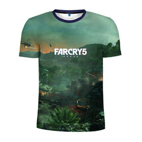 Мужская футболка 3D спортивная с принтом Far Cry Vietnam в Тюмени, 100% полиэстер с улучшенными характеристиками | приталенный силуэт, круглая горловина, широкие плечи, сужается к линии бедра | 