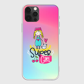 Чехол для iPhone 12 Pro Max с принтом SUPER GIRL в Тюмени, Силикон |  | flower | girl | life | name | spring | букет | весна | девочки | дети | животные | надписи | орхидея | позитив | радуга | смайл | счастье | текстура | узор | цветочный | цветы