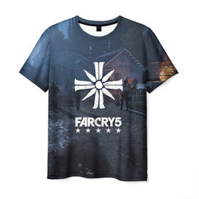 Мужская футболка 3D с принтом Cult Far Cry в Тюмени, 100% полиэфир | прямой крой, круглый вырез горловины, длина до линии бедер | 