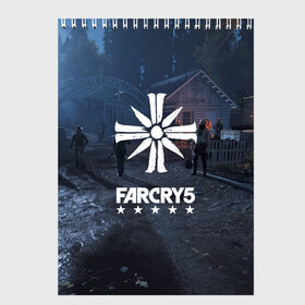 Скетчбук с принтом Cult Far Cry в Тюмени, 100% бумага
 | 48 листов, плотность листов — 100 г/м2, плотность картонной обложки — 250 г/м2. Листы скреплены сверху удобной пружинной спиралью | 
