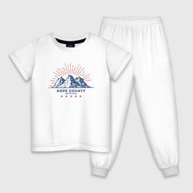 Детская пижама хлопок с принтом Hope County в Тюмени, 100% хлопок |  брюки и футболка прямого кроя, без карманов, на брюках мягкая резинка на поясе и по низу штанин
 | Тематика изображения на принте: far cry 5 | фар край