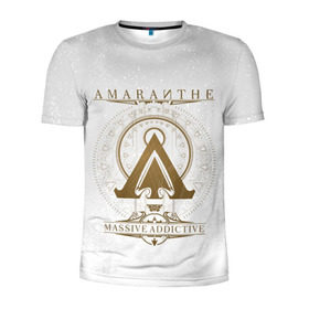 Мужская футболка 3D спортивная с принтом Amaranthe в Тюмени, 100% полиэстер с улучшенными характеристиками | приталенный силуэт, круглая горловина, широкие плечи, сужается к линии бедра | amaranthe | амаранте | датская | дэт | метал | пауэр | шведская