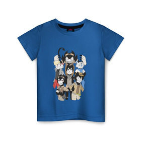 Детская футболка хлопок с принтом Bendy в Тюмени, 100% хлопок | круглый вырез горловины, полуприлегающий силуэт, длина до линии бедер | bendy and the ink machine