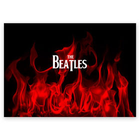 Поздравительная открытка с принтом The Beatles в Тюмени, 100% бумага | плотность бумаги 280 г/м2, матовая, на обратной стороне линовка и место для марки
 | beatles | punk | rock | the beatles | альтернативный хип хоп | группа | инди поп | музыка | музыкальное произведение | ноты | панк | регги | рок | синти поп